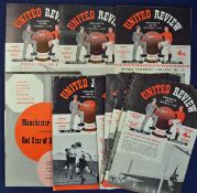 Selection of Manchester United football programmes 1953-1960 mainly late 1950s F-G (15)