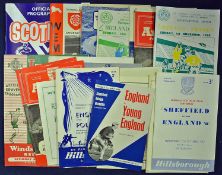 Collection of football International/Representative games from 1950s onwards and including youth,
