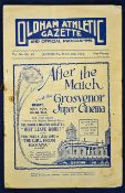 1929/30 Oldham Athletic v Stoke City match programme for the match at Boundary Park on 8 March 1930.