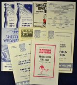 Sheffield/Hallamshire football Cup Finals programmes 1956 Doncaster Rovers v Sheffield Utd, 1958