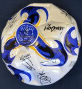 Current season 2014/2015 autographed official Everton football with hand signed signatures from