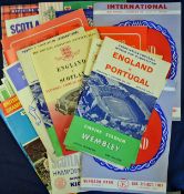 International football programme selection including 1961 Ireland v Scotland x 2, 1973 Ireland v