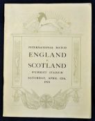 Scarce 1924 England v Scotland Football Programme the first football international match played at