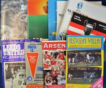 UEFA Sup Cup Finals 1983 Aston Villa v Barcelona, 1995 Arsenal v AC Milan, 1999 Lazio v Manchester