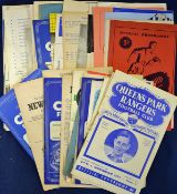 Selection of football programmes all 1950s to include Liverpool v Stoke 54/55, v Rotherham 56/57,