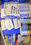 Collection of football programmes mainly Cardiff City but other clubs also included and Wales