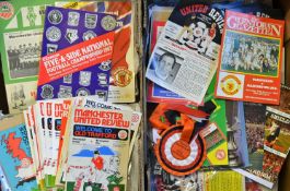 Manchester United football programme collection comprising full seasons homes & aways for 1975/76 (