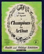 1948 Joe Louis World Heavyweight Boxing Champion autograph. Rare 1948 Arena of Sports - Champions in