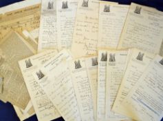 Interesting selection of 1890s Northumberland Rugby Union telegraphs requesting E. Emley to play for