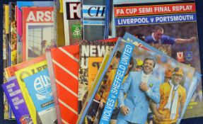 Collection of Semi-Final football programmes from FA Cup, Football League Cup and from Promotion