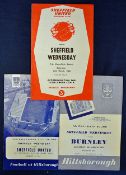 1960 Sheffield Wednesday football programmes featuring v Sheffield United FAC 6th round dated 12/