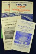 1962 FA Cup Final programmes Tottenham Hotspur v Burnley x 2, FA Cup sem-final Burnley v Fulham, Eve