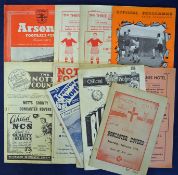 Selection of Doncaster Rovers away football programmes 1950s onwards including 49/50 Lincoln City,