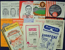 Selection of 1950s football programmes including 53/54 Liverpool v Sunderland, Hull City v Leeds Utd