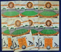 Wolverhampton Wanderers home football programmes 1951/52 v Chelsea, v Manchester City Reserves,