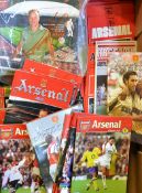 Collection of Arsenal big match football programmes and European matches from the 1970s mostly