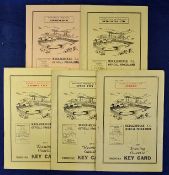 Selection of Middlesbrough home football programmes including 50/51 Fulham 51/52 Stoke City 52/53