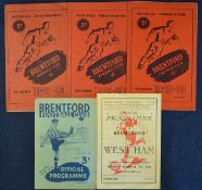 1948/1949 Brentford v West Ham Utd, 1949/50 Brentford v West Ham Utd (London Challenge Cup semi-