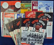 Manchester United football programmes for 1962/63 full season collection, homes 21 league, 3 FA Cup,