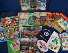 Assorted collection of Wales rugby ephemera including Wales v France (A) 1977 and 1983 match tickets