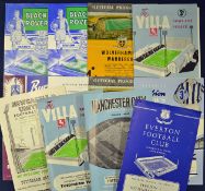Tottenham Hotspur double season 1960/61 football programmes all aways, Everton, Manchester City,