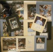 Assorted selection of Manchester City signed football photographs all superbly mounted and wrapped