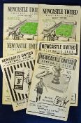 Collection of Newcastle United home football programmes to include 1948/49 Portsmouth (Champions),