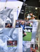 UEFA Champions League Final programmes 1995, 1997, 2000, 2003 (has press pass/ticket + badge + press
