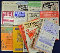 Collection of football programmes from 1952 onwards mainly 1950s, good selection of clubs with