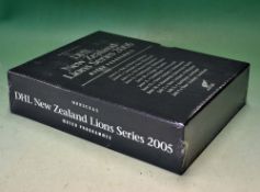 2005 British Lions Series in New Zealand Rugby Programmes in original binder and slip case