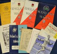 1950s Wales Rugby Union/Miscellaneous selection including 1953 Scotland v Wales, 1954 England v