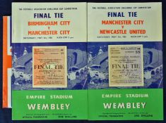 FA Cup Final programmes 1955, 1956 with song sheets and tickets for each game G (5)
