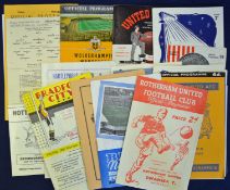 Football programme selection including1954/55 Rotherham Utd v Swansea Town, 1959/60 Birmingham