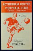 The Stanley Bean Collection Pt I. Football League Cup Final programme 1961 Rotherham United v