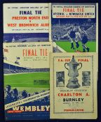 Selection of FA Cup Final football programmes for 1947 (Souvenir-Victor), 1949, 1952 (+ song sheet),