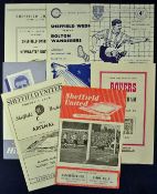 Football programme selection 53/54 Sheffield United v Aston Villa/Manchester Utd (double issue),