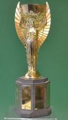 1966 Jules Rimet World Cup Trophy a reproduction trophy, standing 35cm high, with an octagonal stone