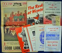 Football programmes 1962/63 Manchester United Cup winning selection: 1963 FA Cup Final x 2 plus