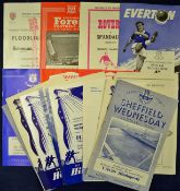 Football programme selection including Sheffield Wednesday v VASAS 1955, v San Lorenzo 1956, v