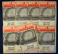 Collection of West Ham Speedway programmes from 1950 to include National League, Daily Mail National