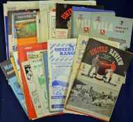 Selection of football programmes mostly 1950s some earlier to include Spurs v Chelsea 55/56, Luton v