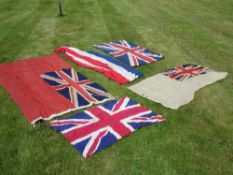 Five Flags Viz. four union flags and a French tricolour