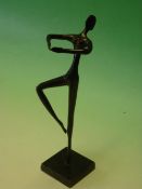 A Bronze Figure female dancer. 11 ¼