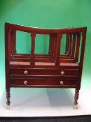 A Reproduction Music Canterbury. Four divisions with two drawers. 19