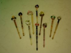 Ten Lace Bobbins