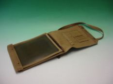 WWII Canvas Map Case stamped Bagcraft and dated 1944. 11 ¼