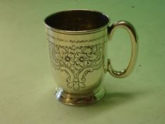 Silver Mug chased with scrolls and foliage. 3