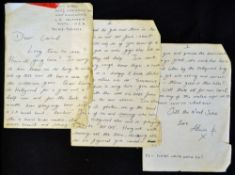 Music/Entertainment Hand written letter from Alvin Gibbs (UK Subs) 5 sided hand written letter