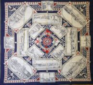 Interesting 1924 Colourful British Empire Exhibition Cloth featuring a magnificent large colourful