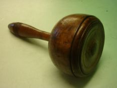 A Carpenter's Mallet. Fruitwood. 11 ½